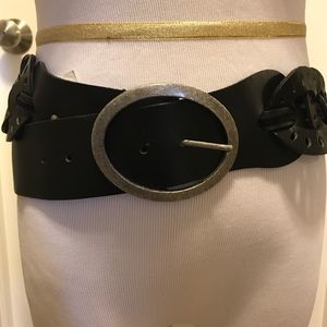 Old Navy Woman's Leather belt - Black size M - new